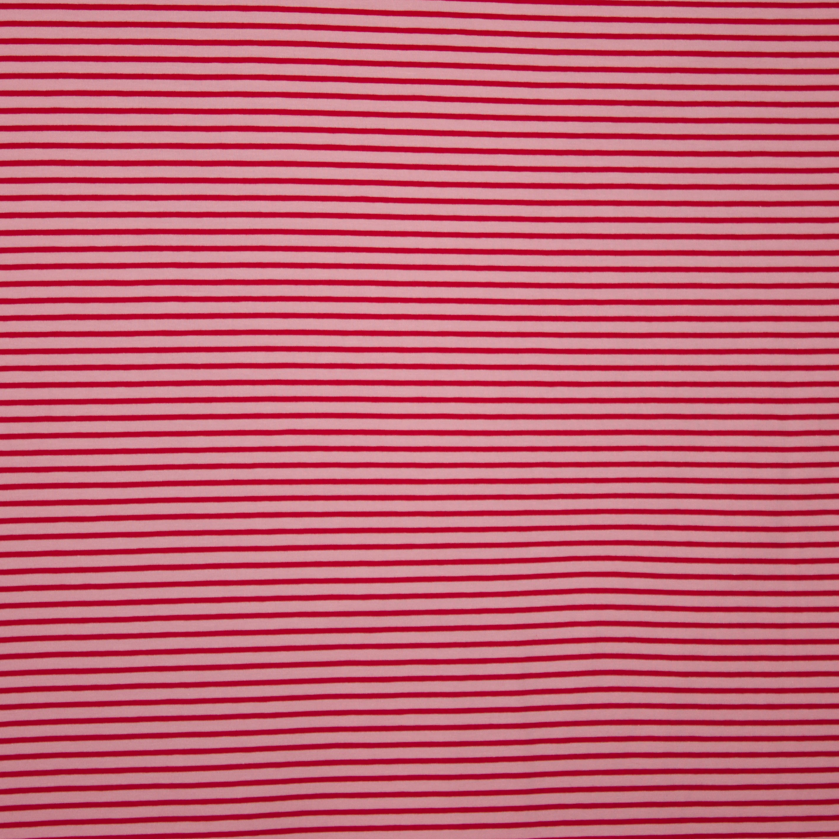 katoen tricot met strepen